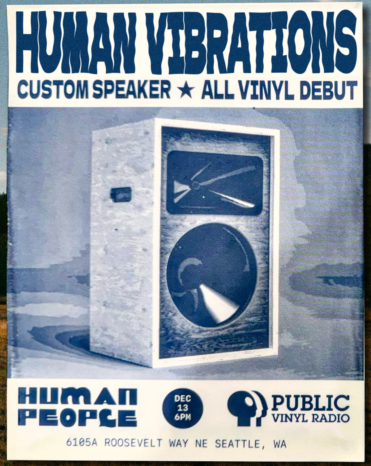 Human Vibrations at Human People Beer Café — Public Vinyl Radio, December 13, 5–9 PM